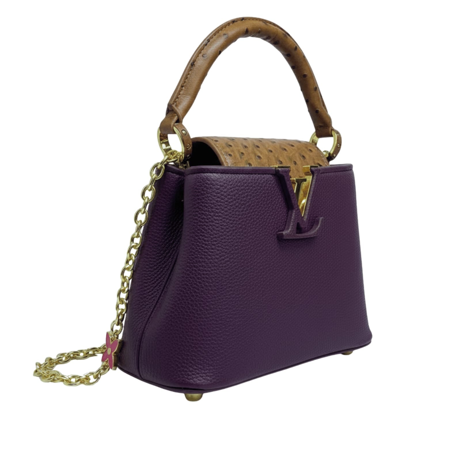 Louis Vuitton | Capucines Bag In Purple Taurillon Leather