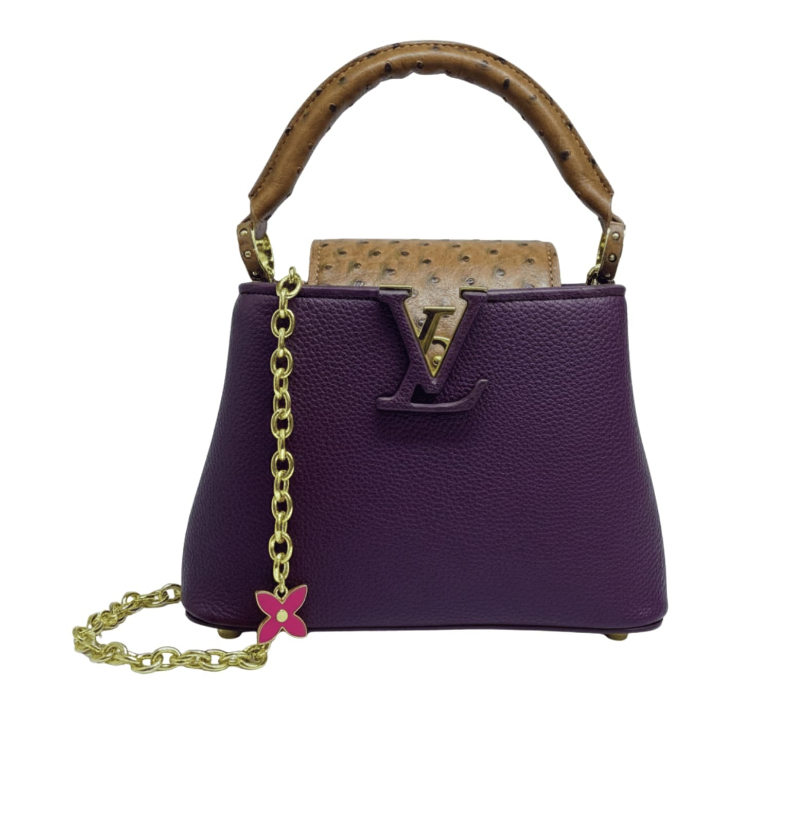 Louis Vuitton | Capucines Bag In Purple Taurillon Leather