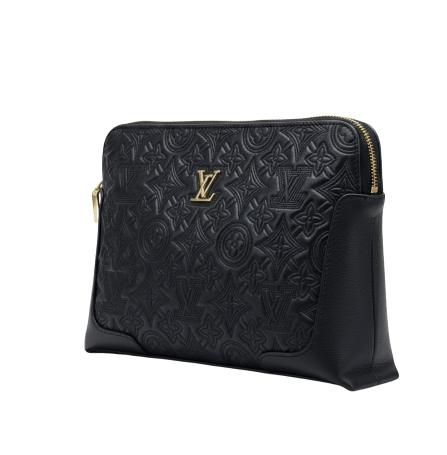 Louis Vuitton | Black Leather Pouch Or Clutch Bag