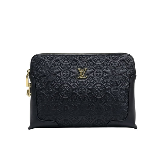 Louis Vuitton | Black Leather Pouch Or Clutch Bag