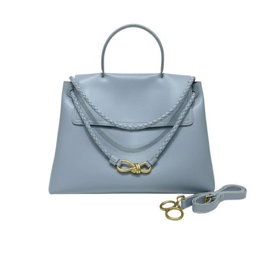 Bottega Veneta | Ciao Top Handle Bag In A Light Blue Leather With A Gold