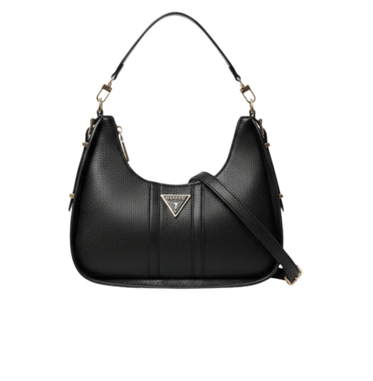 Guess | Noreen Top Zip Shoulder Bag In Black Polyurethane