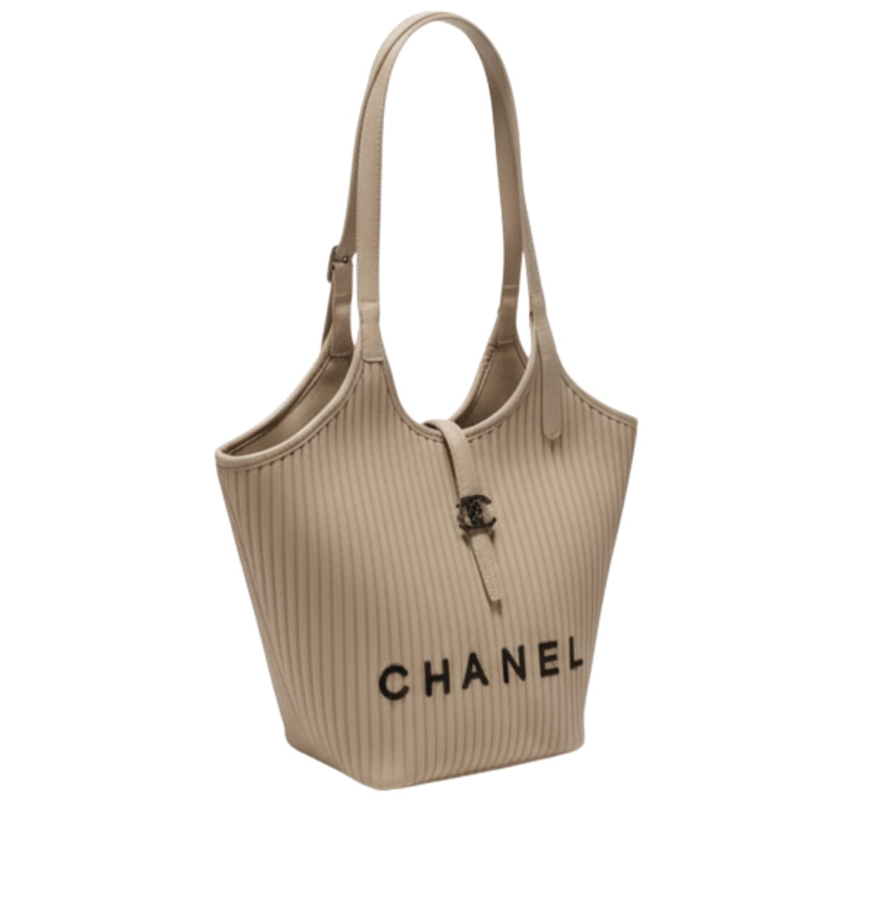 Chanel | Women's Bag With Vertical Ribbing And A Logo Detail