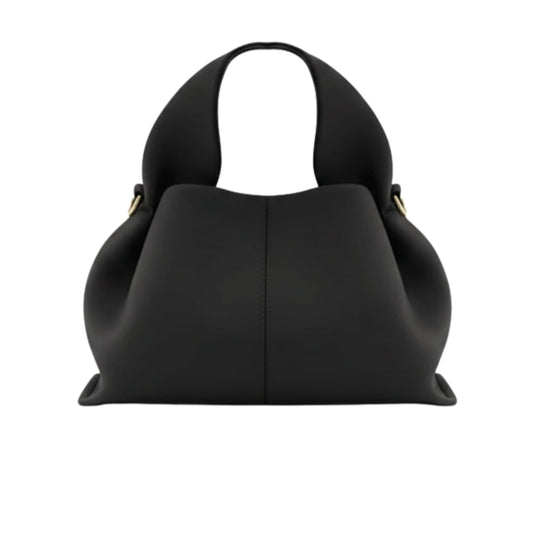 Polène | Numéro Dix Bag In Smooth Black Leather