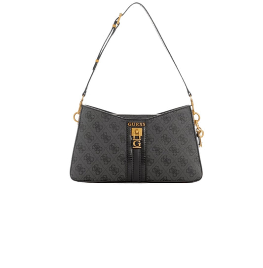 Guess | Coal Logo Printed Ginevra Logo Elite Shoulder Bag