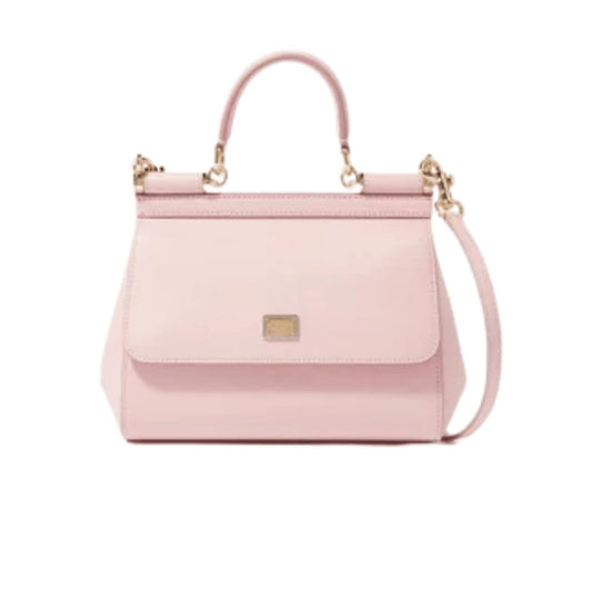 Dolce & Gabbana | Sicily Bag In Light Pink Dauphine Leather