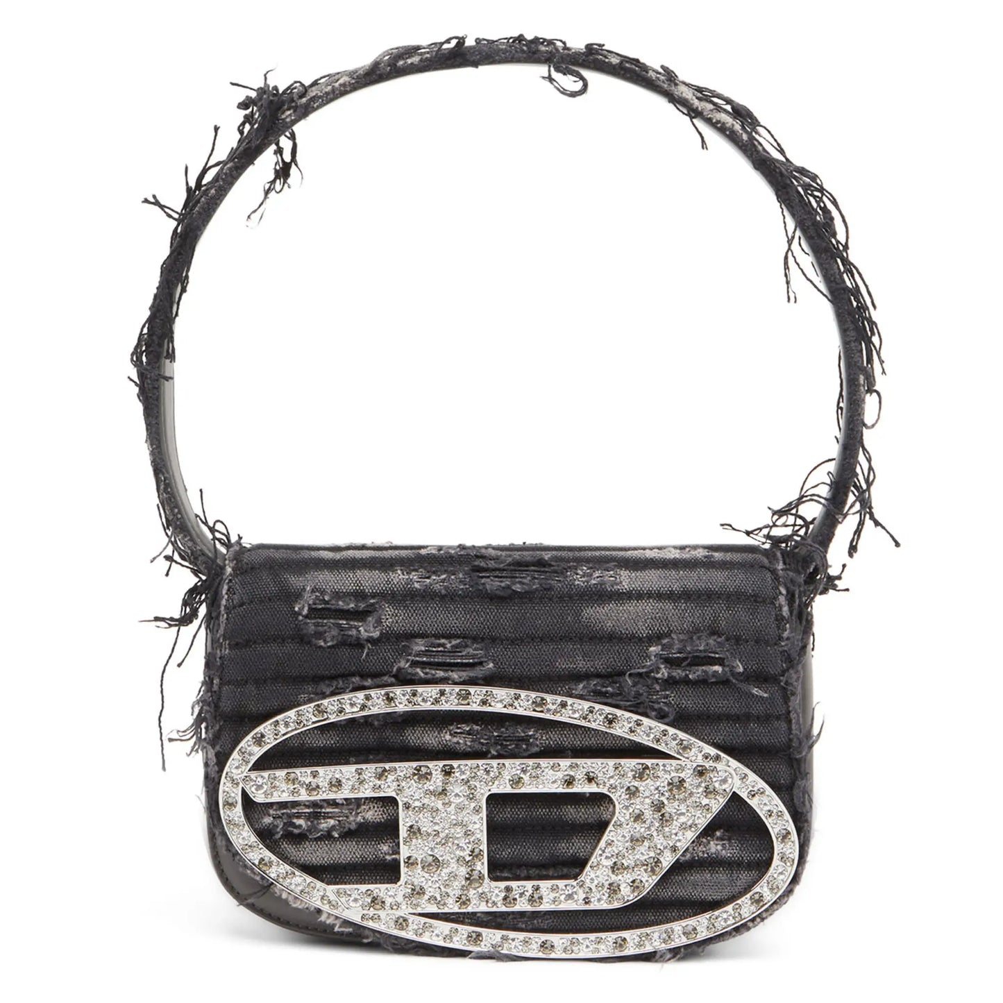 Diesel 1DR Leather Shoulder Bag | Denim Black