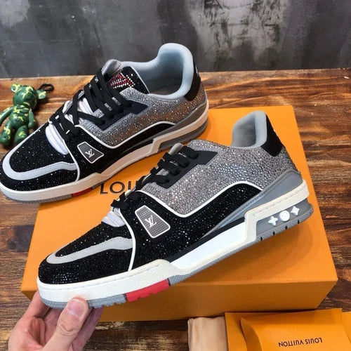 Louis Vuitton Trainer | Crystal Black Grey
