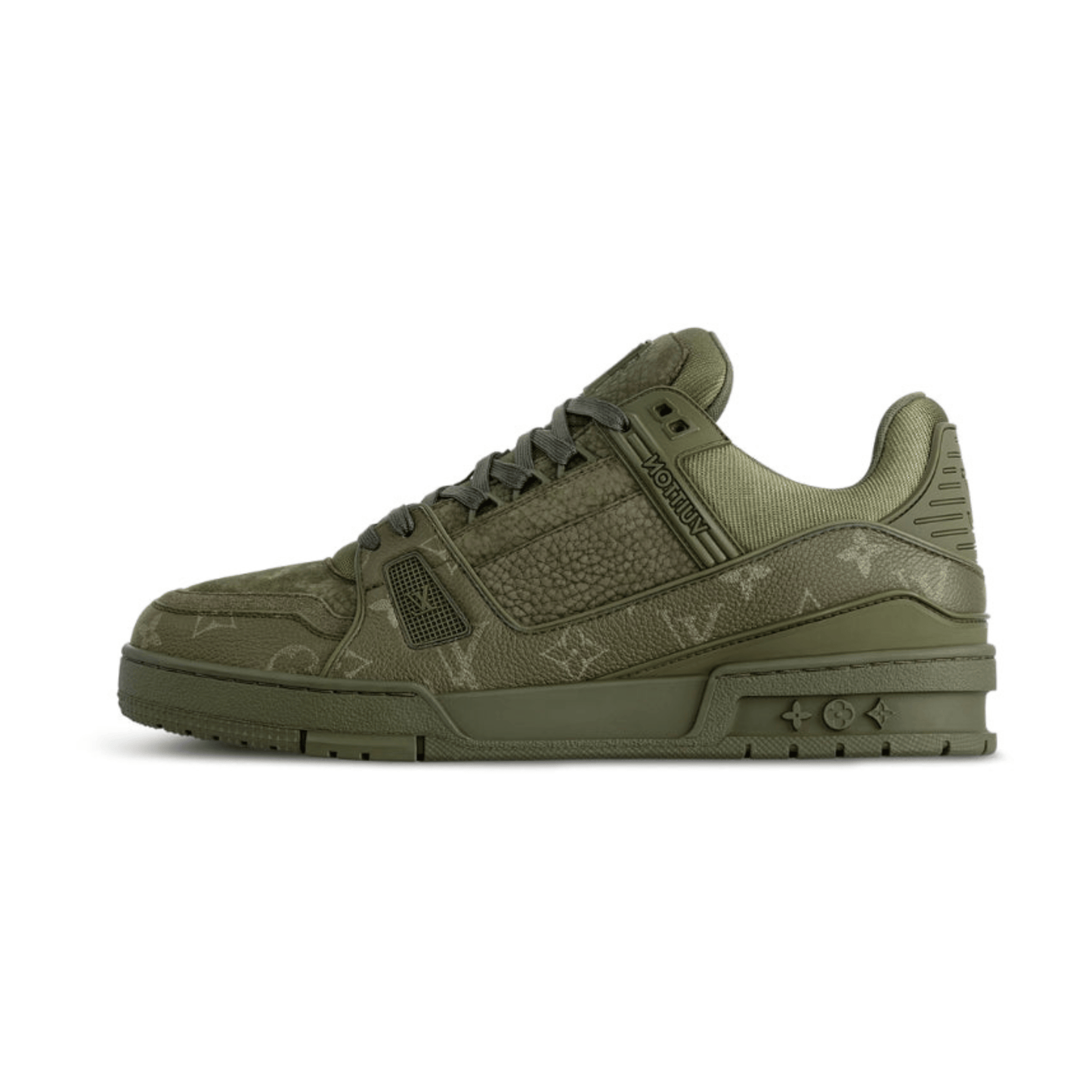 Louis Vuitton Trainer | Green Calf Leather