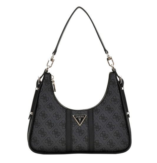 Guess | Noreen Top Zip Shoulder Bag In The Coal Logo